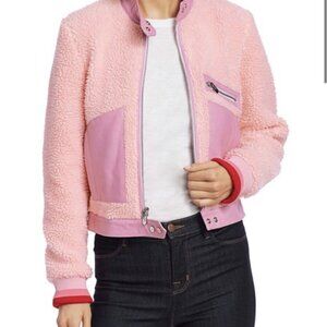 The Mighty Company Shearling + Leather Jacket | XS